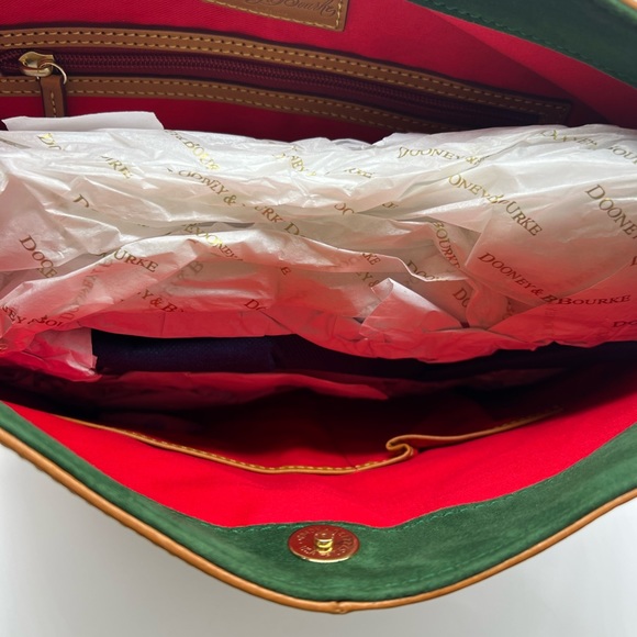 Dooney & Bourke Florentine Leather Twist Sac Shoulder Bag in Natural NEW - Picture 4 of 7